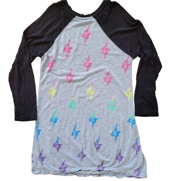 Flowers by Zoe (FBZ) Girls Grey /Black Dress with Multicolored Design size 7-8 - Picture 2 of 7